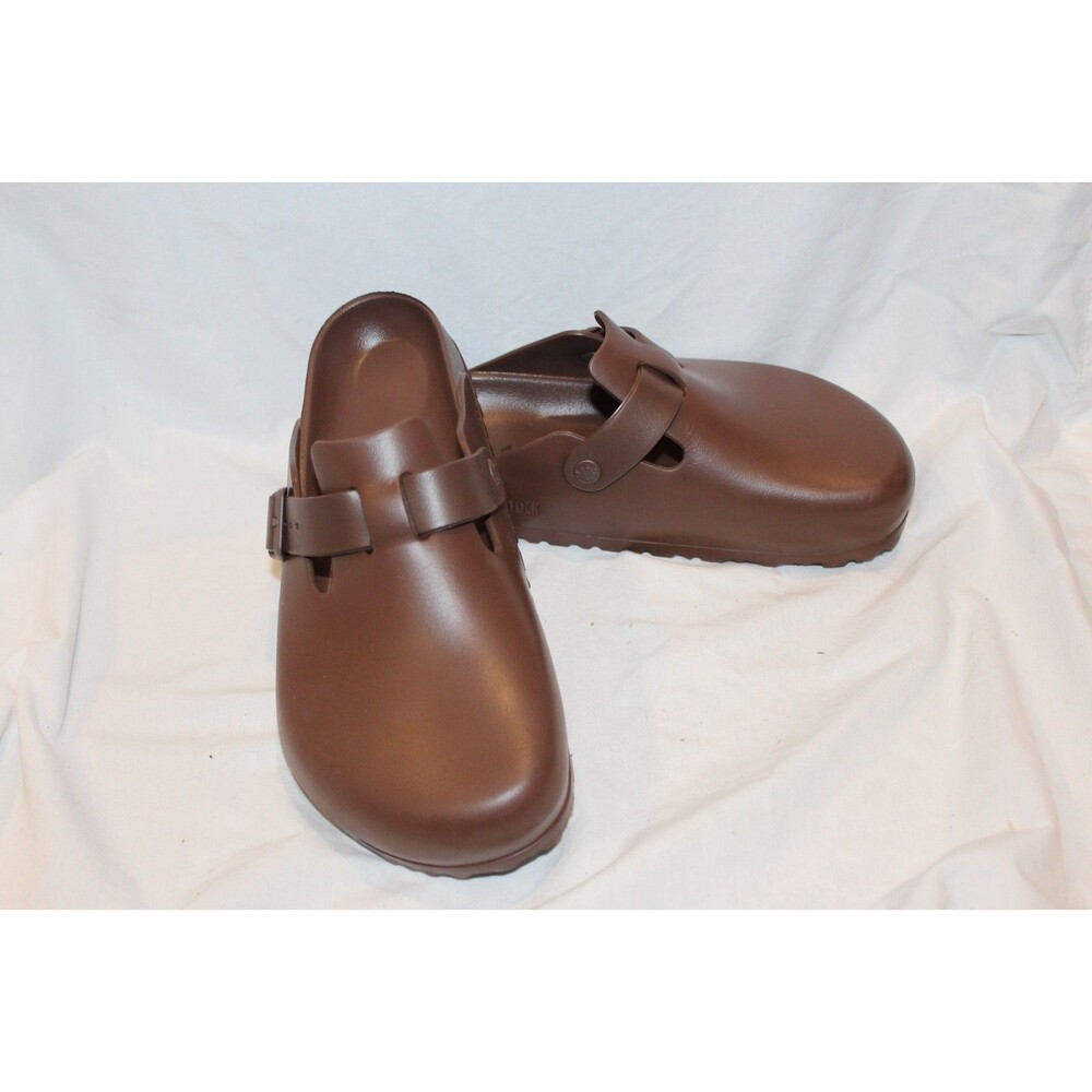 Birkenstock Men Boston Essentials EVA Sandals BROWN NIB EU 45 REG US 12 - Picture 5 of 6